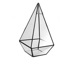 Baoblaze Mini Serra di Vetro Prisma Decorazione da Giardino - 12 x 12 x 24 Centimetri