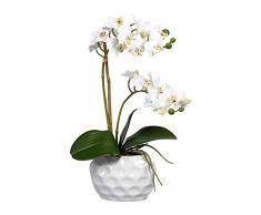 Creativ Green - Pianta artificiale orchidea Phalaenopsis, in vaso di ceramica, 40 cm