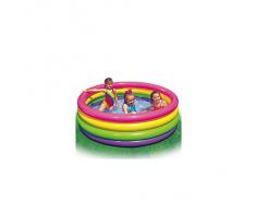 Intex- Piscina Onda 3 Anelli 168X40 Geometria Grande, Multicolore, 168 x 38 cm, 58449