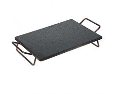 Bistecchiera piastra in ferro per camino barbecue bbq 40x30cm cottura carne 525a