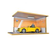 18: 1 Simulazione Garage Legno Solido Parcheggio Modello Scene Fai da Te Modello di Auto Copertura Antipolvere for Adulti a Mano Collection Decoration (Color : C)