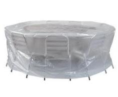 Ribimex PRH09090X70 Copertura Rettangolare per Barbecue 90x70x70 cm, Trasparente, 90 x 70 x70 cm