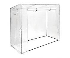 Relaxdays Serra XL per Pomodori, con Tetto Sportgente, Resistente ai Raggi UV, HxLxP: 160 x 200 x 82 cm, Trasparente