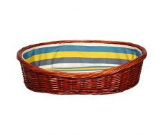 FETION Cuccia for Cani Cuccia for Animali in Vimini Fatta a Mano Cuccia for Gatti Cestino con Cuscino /2386 (Size : XL)