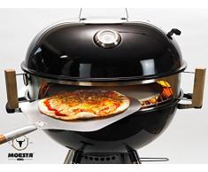 Moesta-BBQ Smokin PizzaRing per una pizza perfetta, compatibile con barbecue a sfera da 47 cm e 67 cm di diametro