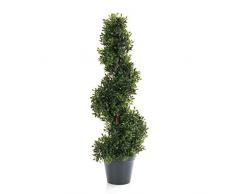 Cespuglio a spirale FRITZ artificiale, 450 foglie, 60 cm, per esterni - Pianta decorativa / Pianta ornamentale - artplants