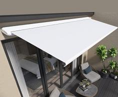 MIJIE Tenda da Sole elettrica, Tenda da Sole Retrattile per Ombra da Patio Tenda da Sole a Vela Telo Tenda da Sole per Camper Tende da Sole per Tende da Sole a baldacchino per Porte