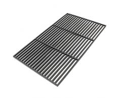 Griglia per barbecue in ghisa rettangolare 60 x 40 cm solida Barbecue a carbone e a gas