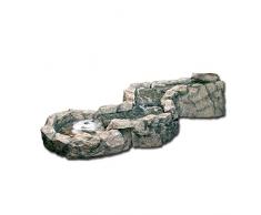 FONTANA A CASCATA IN POLIRESINA PER ARREDO ESTERNO GIARDINO ZEN EFFETTO ROCCE