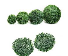 KaariFirefly, pianta artificiale a forma di sfera, decorazione tipo bosso in arte topiaria, per casa, esterni, feste, matrimoni , 25 cm