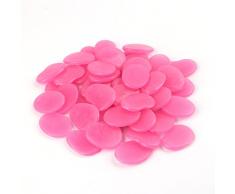 Ciottoli luminosi per decorare il giardino, si illuminano al buio, per un giardino incantato, a forma di fiocco, 44 pezzi, 315 grammi