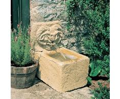Sogno piccolo in pietra da giardino fontana da parete – Lavardin, colore: ocra