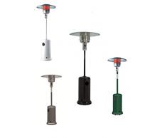 Stufa/Fungo per esterno a gas Butano con ruote - Mod. Patio (***** Attenzione disponibile solo colore BIANCO o NERO *****)