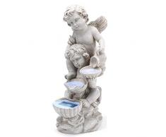 VATCH Fontana da Giardino Solare per Interni ed Esterni con Illuminazione a LED - Fontana da Giardino Vintage Angel Grande per Figure di Decorazione da Giardino Esterno - Laghetto da Giardino Deco