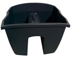 Terra - Cassetta portafiori Crown, grigia, 24 cm