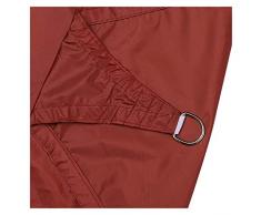 Vela Ombreggiante Telo Tenda da Sole Tenda da Sole Vela Rettangolo Copertura per Veranda Tettoia per Patio Esterno Cortile Ombra Vela Tenda Permeabile (Size : Rust Red)