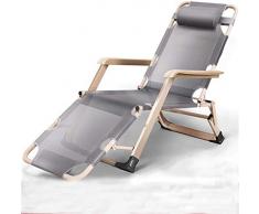 Poltrona Sdraio, Sedia a Gravità Zero Sedia a Sdraio Pieghevole Leggera Pieghevole Singolo Ufficio Letto Siesta Sedia Letto Siesta Poltrona con Schienale Pigro Poltroncina for Giardino Piscina Multico