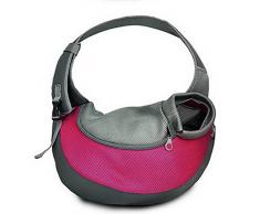 BIGWING Style Borsa da viaggio per cani Trasportino da passeggio ideale per cani o gatti piccola - Rosa,S