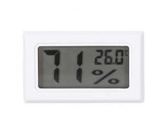 Termometro di umidità preciso, igrometro digitale LCD Monitor di umidità per termometro interno per ufficio, casa,serra(bianca)