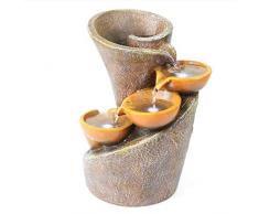 qnmbdgm Ornamento Creativo Fontana di Acqua Decorazione Resina Artigianato Ornamenti Decorazione della Casa Feng Shui Ornamenti Umidificatore d'Aria Europeo