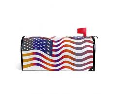 Bandiera degli Stati Uniti dAmerica Bandiera del Regno emblema magnetico cassetta postale copertura decorazione giardino casa dimensioni standard 50,8 x 40,8 cm