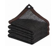 Telo ombreggiante - Rete ombreggiante da Giardino con Occhielli Copertura Parasole Esterna per pergola Piante da Patio Serra Pollaio Nero Tasso di ombreggiatura del 90%(4x6m)