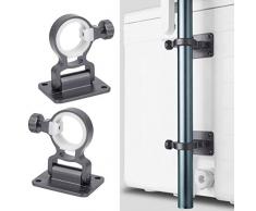 SHARRA 2 pezzi base per ombrellone da parete per balcone, morsetto rimovibile per la pesca e lombrellone