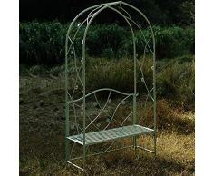 QHYXT Padiglione DellDi Ferro Battuto per Cortile per Esterni con Panchine da Giardino, Pergola DellDi Rose da Giardino, Corridoio per la Decorazione Del Matrimonio AllAperto, Usato per Arrampicars