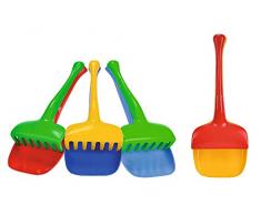 Androni 107101141 Paletta e rastrello plastica 22 cm, Modelli/Colori Assortiti, 1 Pezzo