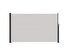 UISEBRT Tende da Sole Paravento Laterale Frangivento Estensibile Protezione Privacy per Terrazza, Balcone, Giardino (180 x 300 cm, Grigio)