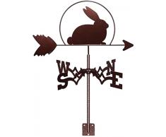 UimimiU Segnavento in metallo Indicatore di direzione del vento Indicatore di direzione del vento for segnavento in ferro da esterno Strumento di misurazione for giardino sul tetto Decorazione del cor