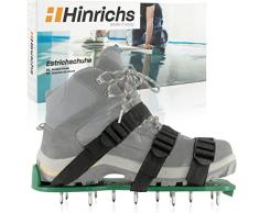 Hinrichs Scarpe Arieggiatore per Prato - 2 Scarpe Chiodate per Prato in 30x13,3cm & punte 25mm - Arieggiatore Scarpe regolabili in lunghezza - Scarpe per Arieggiare il Prato Scarpe Arieggiare Prato