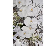 Bisque artificiale con rami Composizione orchidea vaso di fiori