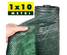 1x10 MT - RETE OMBREGGIANTE VERDE COPERTURA 90% / TELO OMBRA