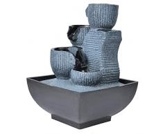 Fontana a cascata da tavolo con luce a LED per la decorazione di interni e esterni(EU 220V)