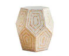 Tavolino Vetro Tavolino Piccolo Accento, Tavolino da caffè 18x21 Pollici Tavolino dAngolo, Sgabello da Giardino, Supporto for Piante, Tavolino da tè Comodino for Soggiorno Camera da Letto Balcone Cof