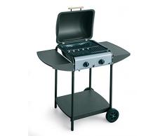 BST BARBECUE CON PIETRA LAVICA A GAS -- EUROLAVA SINGLE -- MULTIGAS GAS BOMBOLA / METANO Dim. L cm 47 * P cm 43 * H cm 83 art.281EU
