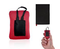 Mini coperta da picnic portatile per esterni, resistente allumidità, impermeabile, ultraleggera, per campeggio, escursioni allaperto, barbecue da spiaggia (70 x 110 cm)