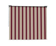 VERDELOOK Mykonos, Tenda da Sole a Caduta con Catena, 2.5x2 m, Beige e Bordeaux