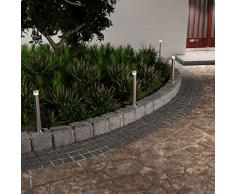 Parlat LED lampioncino Pillar da Esterno, in Alluminio, 50 cm, Bianca Calda, 3 PZ