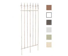 CLP Griglia per Piante Rampicanti ELISA in Metallo - Recinzione per Rampicanti 100 x 50 cm I Graticcio per Fiori, in Stile Rustico I Supporto per Rose Facilmente Collocabile, in Stile Antico crema antico