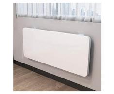 WBBML Scrivania Sospesa Tavolo Salvaspazio Risparmiare Spazio Buona Stabilità Tavolo Pieghevole Legno, per Balcone, Box Auto, Bagno (Colore : White, Size : 120x50cm)