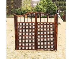 ZHEYANG Steccato in Legno per Giardino Pannelli Divisori Cancelli in Legno Recinzione Corridoi Porte Recinzione di Sicurezza Cancello in Legno Picket Fence Model:G0610