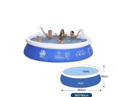 Zzxxo Piscinette per Bambini, Vasca Idromassaggio da Esterno Vasca Spa per, Piscina Idromasssaggio Gonfiabile per Esterno,360 * 90cm