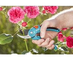 Forbici da giardino GARDENA B/S-M: Forbici da potatura a bypass, diametro di taglio 22 mm, con scanalatura per la linfa e tranciafili, impugnatura a due posizioni (8857-20)
