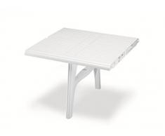Ideapiu Idea TAVOLI da Giardino, SEDIE da Esterno, SDRAI, DONDOLI PROLUNGA per Tavolo in PLASTICA Bianco, Tavolo ALLUNGABILE, Tavolo per Giardino, Tavolo Bianco per Esterno, Tavolo 3000