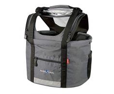 Rixen und Kaul Doggy Borsa da bicicletta per trasporto cani, colore: Nero