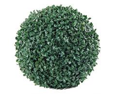 SIEPE ORNAMENTALE ARTIFICIALE GREENBALL PALLA DECORATIVA DA ARREDO CASA GIARDINO DEAUVILLE 55 CM