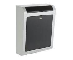 V-Part VB 440080 - Cassetta buca delle lettere in plastica, montaggio a parete, colore: nero