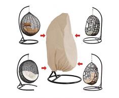 Rattan di Vimini DellOscillazione della Sedia della Copertura Altalena da Giardino Gazebo Copertura, Anti-UV Copertura Hammock Impermeabile Antivento Giardino